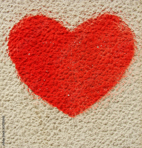 graffiti red love heart sprayed on a wall © johnjohnson #24788463. graffiti red love heart sprayed on a wall 2011