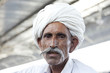 Portrait of a Rajasthani Indian man with turban.