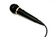 Microphone on a white background
