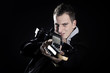 Portrait of young guitarist