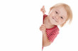 little child behind white board little child behind white board
