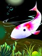 Illustration of fish swimming in the sea with water weed Illustration of fish swimming in the sea with water weed