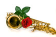 sax and rose