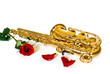 sax and rose