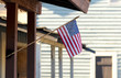 American Flag 0n Porch