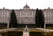 Gardens and fountain in Madrid Royal Palace. Spain Gardens and fountain in Madrid Royal Palace. Spain