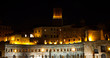 mercati traiano vista notturna