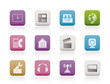 Mobile phone and computer icons - vector icon set Mobile phone and computer icons - vector icon set