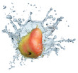 Juicy pear on a white background Juicy pear on a white background