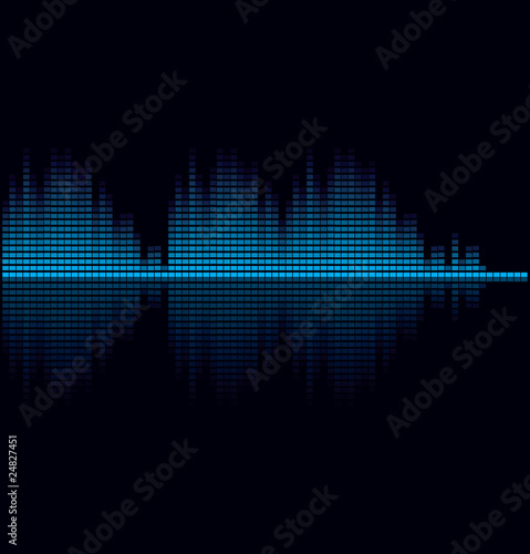 Vector: Vector illustration of digital equalizer Vector illustration of digital equalizer