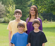Four Brothers and Sisters Smiling Four Brothers and Sisters Smiling