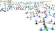Cartoon Crowd Links, Branch Close-up Cartoon Crowd Links, Branch Close-up