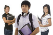 Photo: Three Asian students Three Asian students