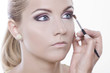 applying eye make-up applying eye make-up
