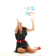 Wasserball und Frau