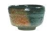 Teeschale raku rot/grau