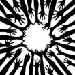 Happy hands vector
