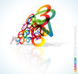 Abstract background with numbers Abstract background with numbers