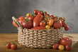 A basket of tomatoes