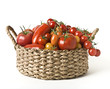 A basket of tomatoes
