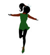 Christmas Elf Silhouette Illustration