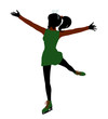 Christmas Elf Silhouette Illustration