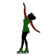 Christmas Elf Silhouette Illustration