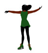 Christmas Elf Silhouette Illustration