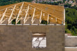 Photo: Charpente en bois et lintaux - maison neuve Charpente en bois et lintaux - maison neuve