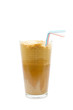 Greek cold coffee - frappe isolated on white