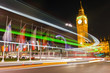 Traffic in night London, UK