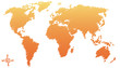 Drawing world map on a white background Drawing world map on a white background