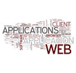 Web Applications Word Collage