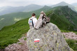 Randonneur dans les monts du Cantal Randonneur dans les monts du Cantal