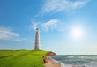 Old lighthouse on sea coast Old lighthouse on sea coast