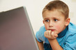 Photo: Schoolboy to laptop Schoolboy to laptop