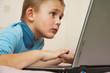 Photo: Schoolboy to laptop Schoolboy to laptop