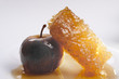honeycomb and apple
