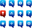 web  square speech icons.