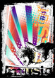 Quadro party poster background Quadro party poster background