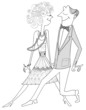 ballroom dancing couple