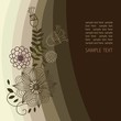 Floral background in dark colors Floral background in dark colors
