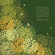 Floral background in green colors Floral background in green colors