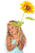girl with sunflower