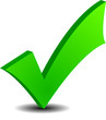 3d glossy green ok sign