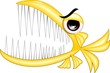 Pesce degli Abissi Cartoon-Scaring Deep Sea Fish-Vector