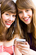 Girls with mp3 player
