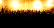 Jubelnde Menschenmenge auf Rock-Konzert Jubelnde Menschenmenge auf Rock-Konzert