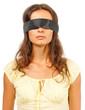 Girl with a blindfold Girl with a blindfold