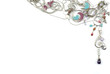 White gold jewelry with jems